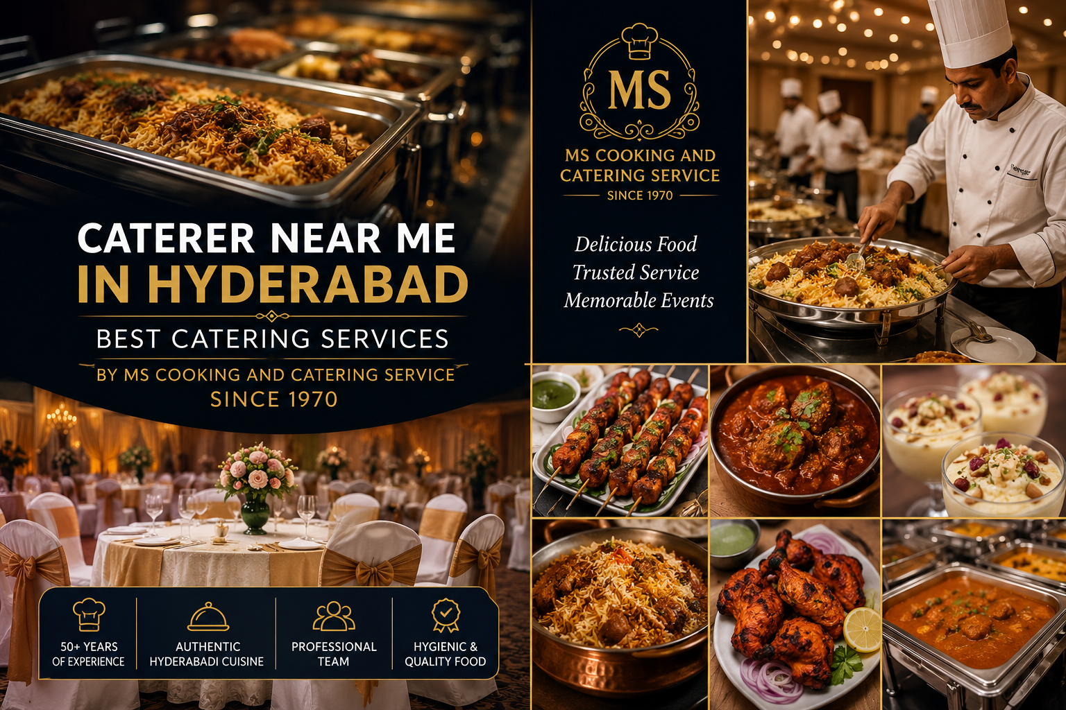 Best Caterer Near Me in Hyderabad | Trusted Catering Services Since 1970