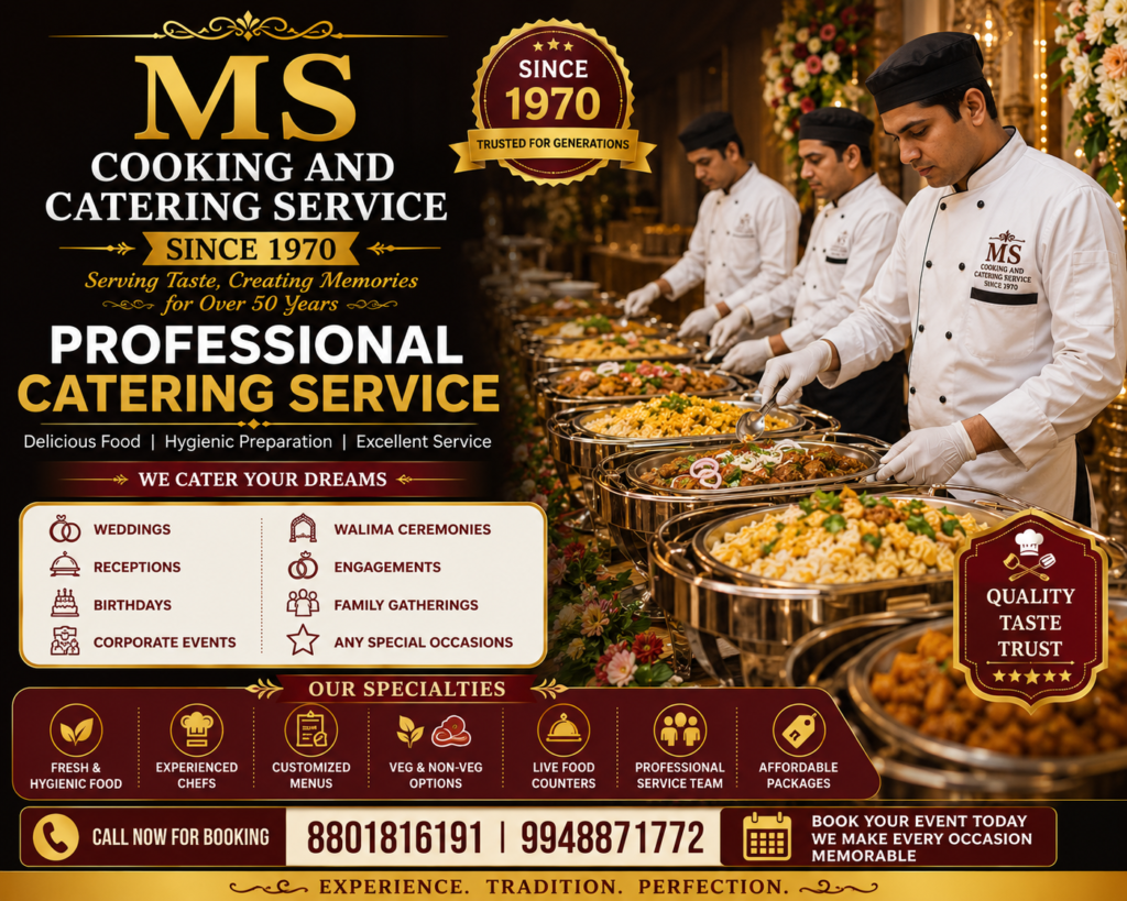 Best Caterers in Mehdipatnam | Wedding, Veg & Non-Veg Catering | MS Cooking and Catering Service Since 1970 3 Best Caterers in Mehdipatnam